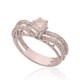 Designer Ring with Certified Diamonds in 18k Yellow Gold - LR1691P